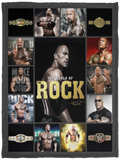 Dwayne Johnson Blanket, WWE - The Rock Fleece, Sherpa Blanket For Fans -VPS Cozy Plush Fleece Blanket - 30x40