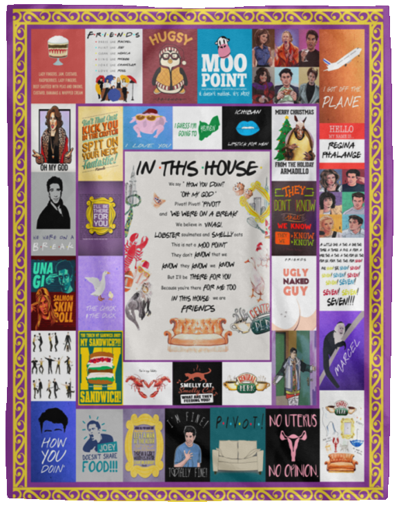 Friends version 7 - VPL Cozy Plush Fleece Blanket - 60x80
