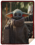 Baby Yoda Star-Wars Mandalorian Quilt - Baby Yoda Blanket - Sherpa Blanket - 60"x80"