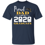 Proud Dad Mom of A 2020 Graduate T-Shirt Couple Matching Graduation Shirt