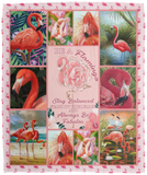 Be A Flamingo Blanket, Pink Flamingos Blanket, Fleece, Sherpa Blankets - VPM Cozy Plush Fleece Blanket - 50x60