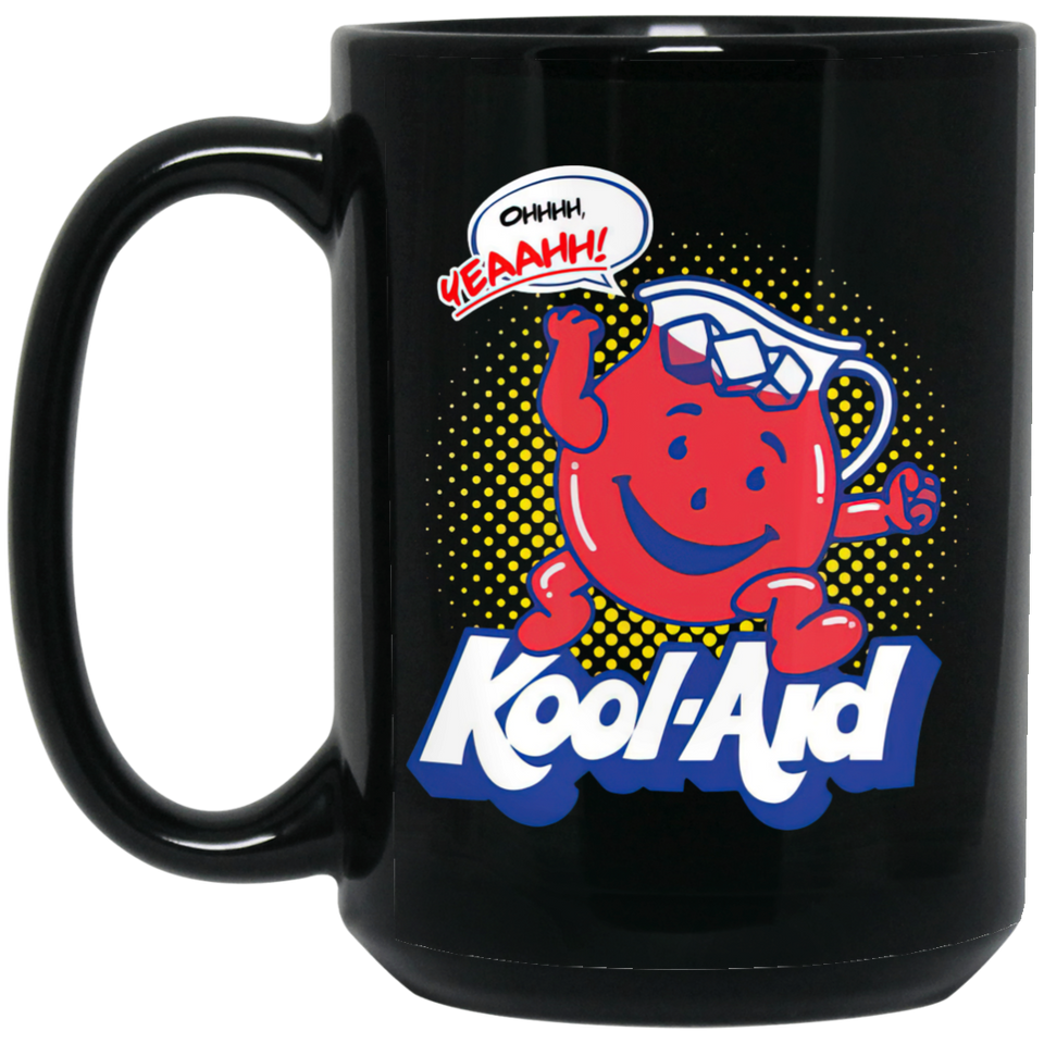 Kool Aid Man, Jug, Oh Yeah! Mug Coffee Mug Funny Gift Black Mug 15oz