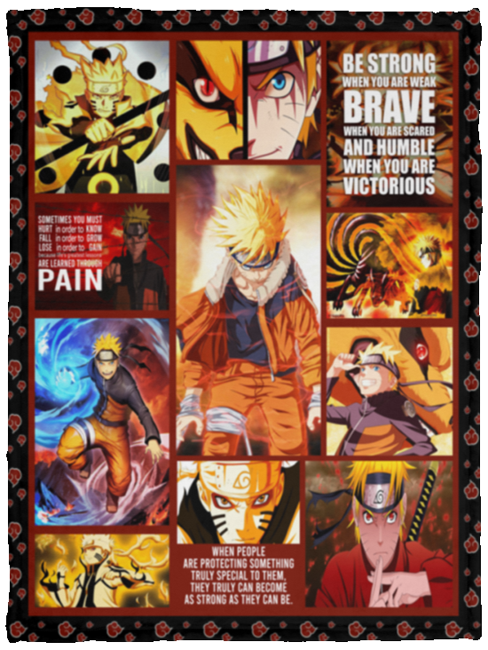 Naruto Blanket Supersoft Fleece Sherpa Throw Quilt for Bedroom Living Room VPS Cozy Plush Fleece Blanket - 30x40