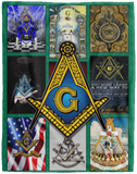 Freemason Quilt, Freemason Blanket, Freedom Masonic Blanket, Masonic Quilt Ver 2 VPL Cozy Plush Fleece Blanket - 60x80