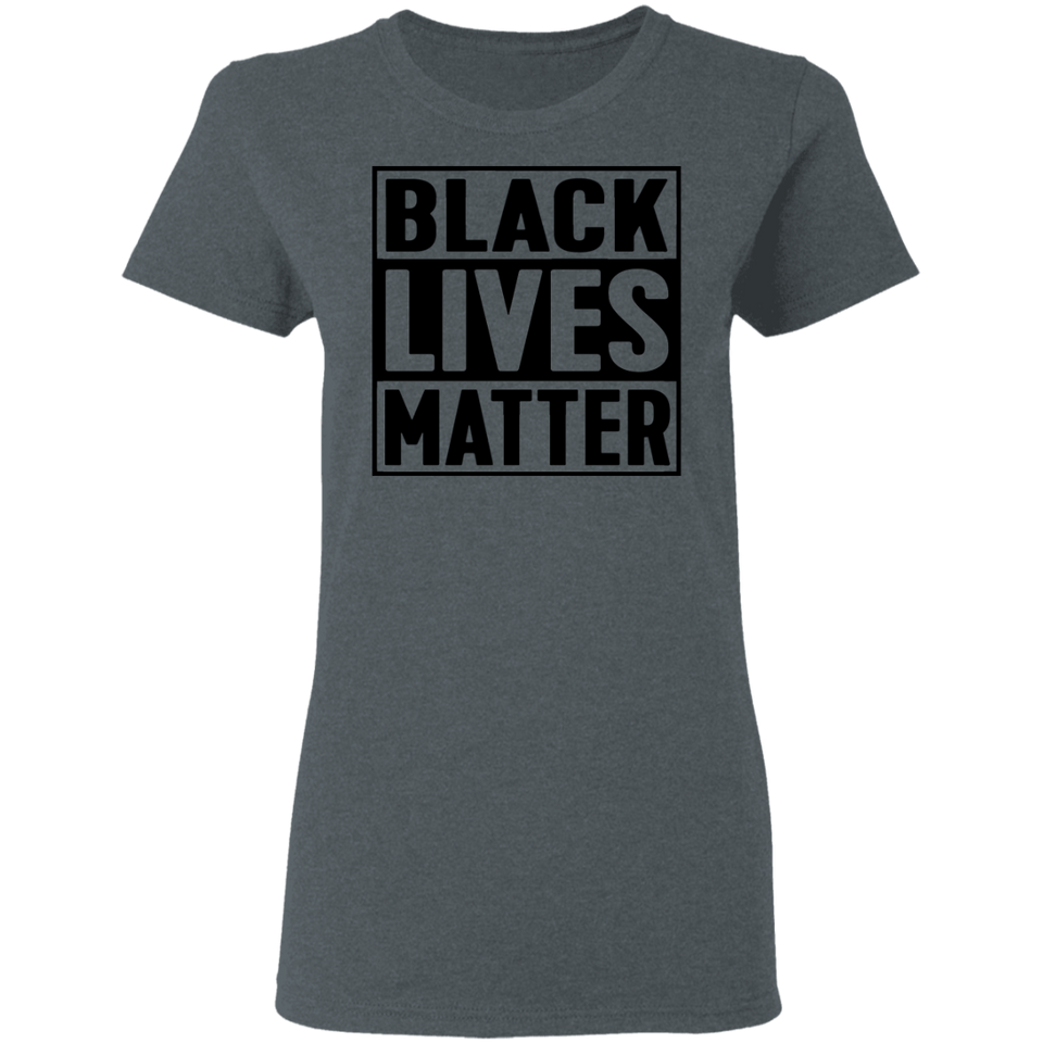 Black Lives Matter T-Shirt I Cant Breathe All Size (S-5XL) + Color  Black BLM Womens