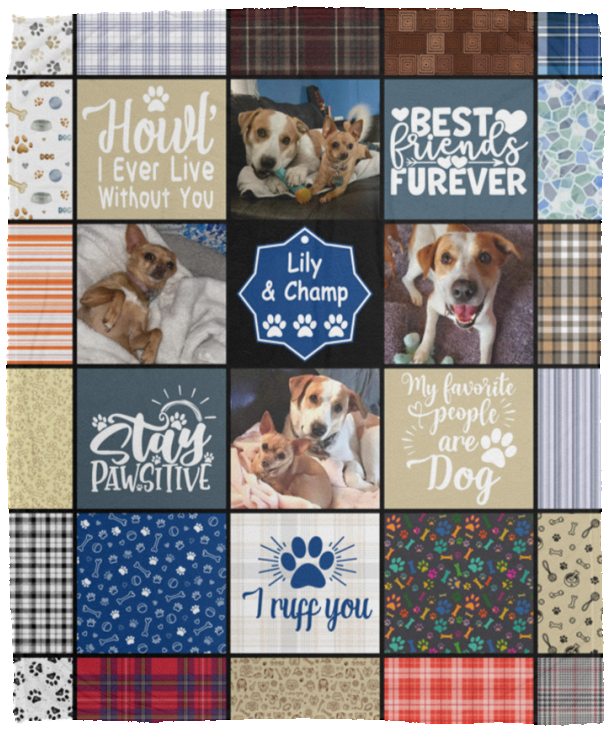 Lily & Champ - VPM Cozy Plush Fleece Blanket - 50x60