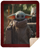Baby Yoda Star-Wars Mandalorian Quilt - Baby Yoda Blanket - Sherpa Blanket - 50"x60"