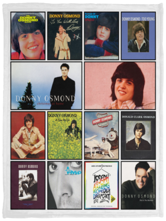 Donny Osmond Blanket, Donny Osmond Album Covers Quilt, Fleece, Sherpa Blanket V2 VPS Cozy Plush Fleece Blanket - 30x40