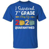 7th Grade Class of 2020 Quarantined Graduation I Survived 7th Grade Shirt