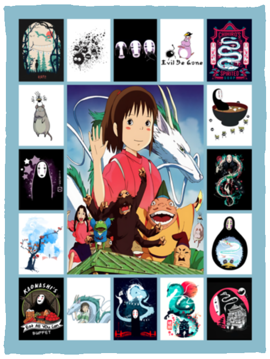 Spirited Away Blanket, Spirited Away Fleece, Sherpa Blanket - VPS Cozy Plush Fleece Blanket - 30x40