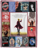 Fullmetal Alchemist Blanket FMA Quotes Quilt Fleece Sherpa Throw Blanket VPL Cozy Plush Fleece Blanket - 60x80