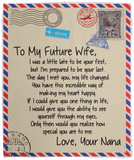 to my future wife VPM Cozy Plush Fleece Blanket - 50x60