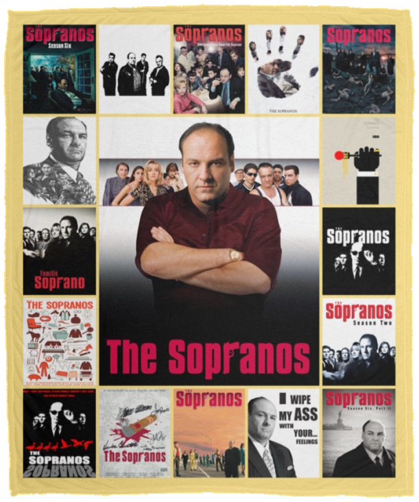 The Sopranos Blanket, The Sopranos TV Series Fleece, Sherpa Blanket VPM Cozy Plush Fleece Blanket - 50x60