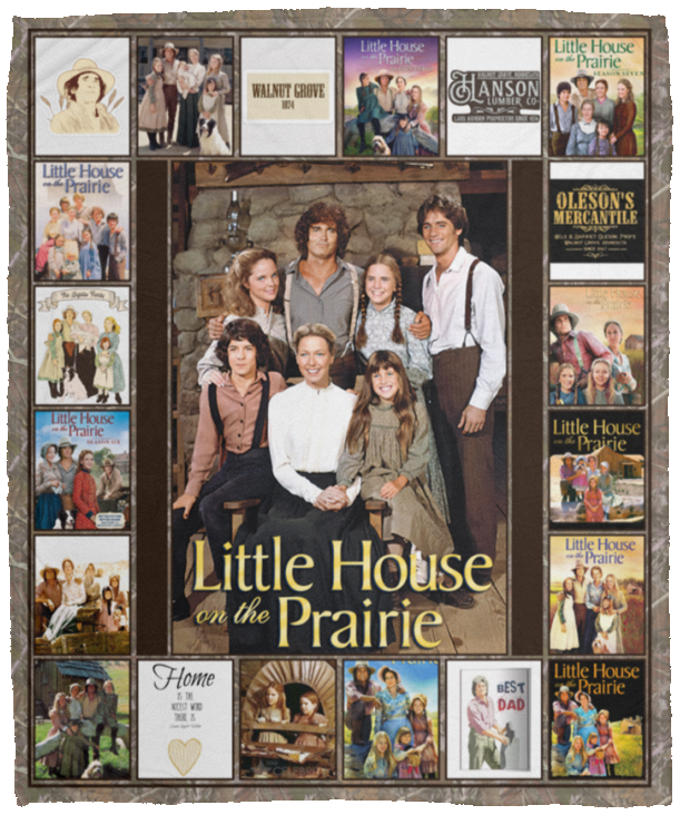 Little House on the Prairie Blanket TV Series 1974–1983 Quilt Fleece VPM Cozy Plush Fleece Blanket - 50x60