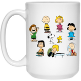 The Peanuts Gang Cute Mug, Peanuts Lover Mug, coffee mug white 15oz