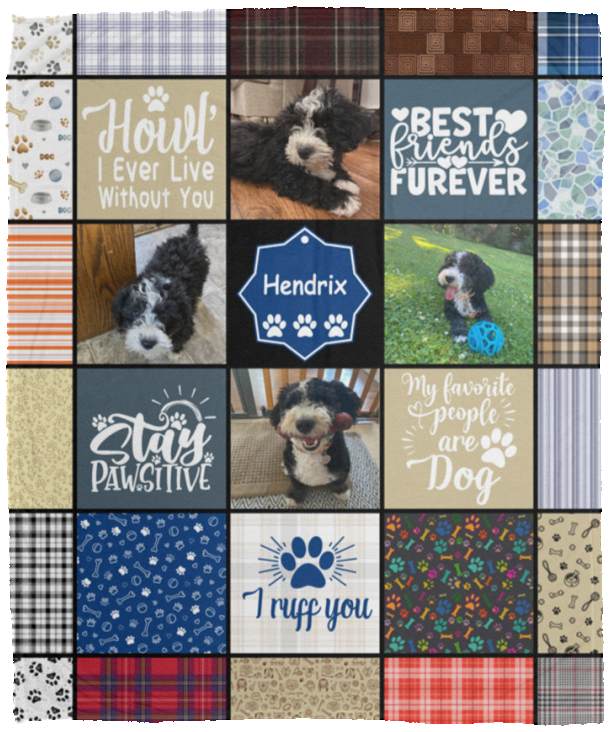 Hendrix - VPM Cozy Plush Fleece Blanket - 50x60