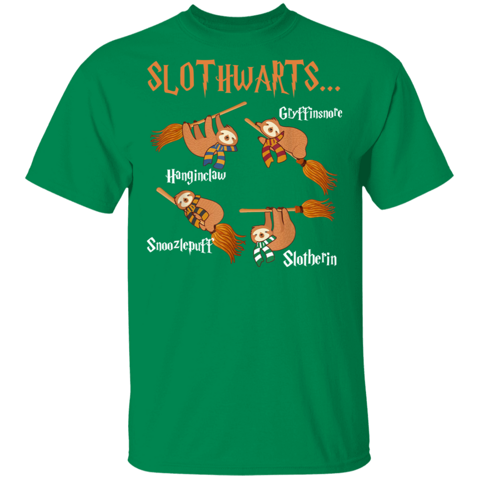 Harry Slothwarts T-Shirt, Harry Slothwarts Shirt Funny Birthday Gift Tshirt - G500 5.3 oz. T-Shirt