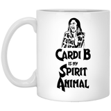 Funny Cardi B is my Spirit Animal Coffee Mug Novelty Gift Cardi B Gift 11Oz