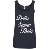 Delta 1913 Sigma Theta Paraphernalia Tank Top Womens Delta Sigma Theta Tank Top  882L Anvil Ladies' 100% Ringspun Cotton Tank Top