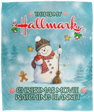 This is my christmas movie watching Blanket, Snowman Quilt, Fleece Gift VPM Cozy Plush Fleece Blanket - 50x60