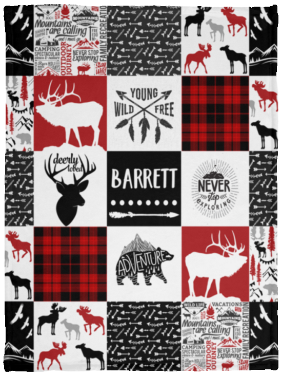 Barrett - VPS Cozy Plush Fleece Blanket - 30x40