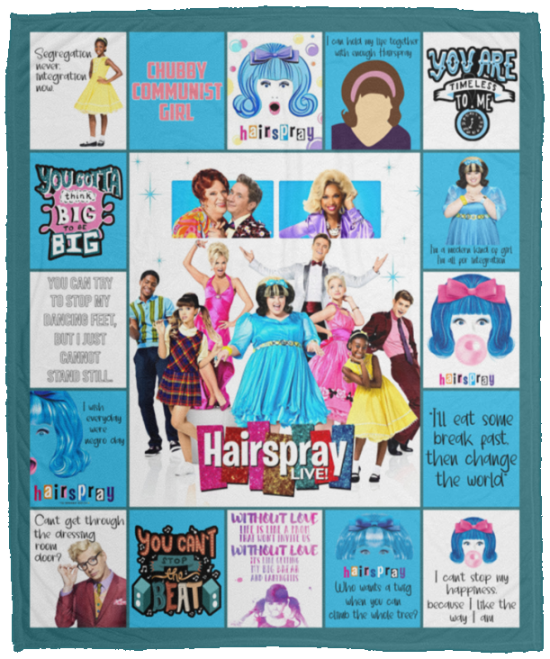 Hairspray Blanket, Hairspray Movie Quilt, Fleece, Sherpa Blanket - VPM Cozy Plush Fleece Blanket - 50x60