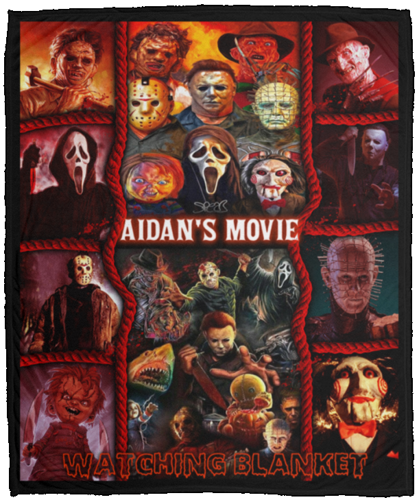 Aidan's Movie Watching Blanket - VPM Cozy Plush Fleece Blanket - 50x60