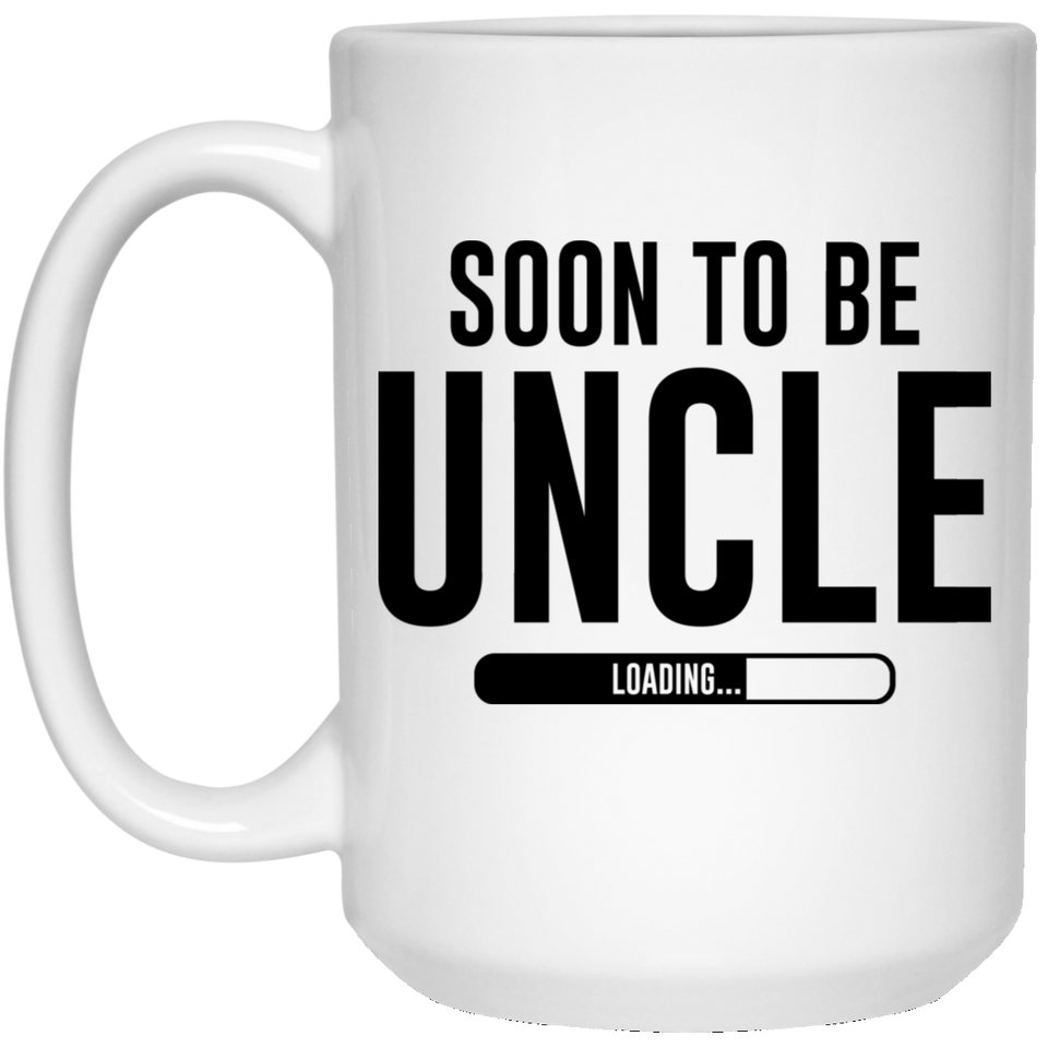 Soon To Be Uncle Loading Coffee Mug, Mens Soon To Be Uncle Gift Reveal Pregnancy Announcement Coffee Mug  15Oz