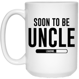 Soon To Be Uncle Loading Coffee Mug, Mens Soon To Be Uncle Gift Reveal Pregnancy Announcement Coffee Mug  15Oz