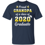 Proud Grandpa of A Class of 2020 Graduate T-Shirt Senior 2020 Quarantined