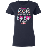 Proud Mom of A Class of 2020 Graduate Shirt Senior 2020 Quarantined Floral Shirt