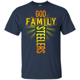 God Family Steelers T-Shirts - Father's Day T-Shirts (Men's T-Shirt) (G200 Gildan Ultra Cotton T-Shirt)