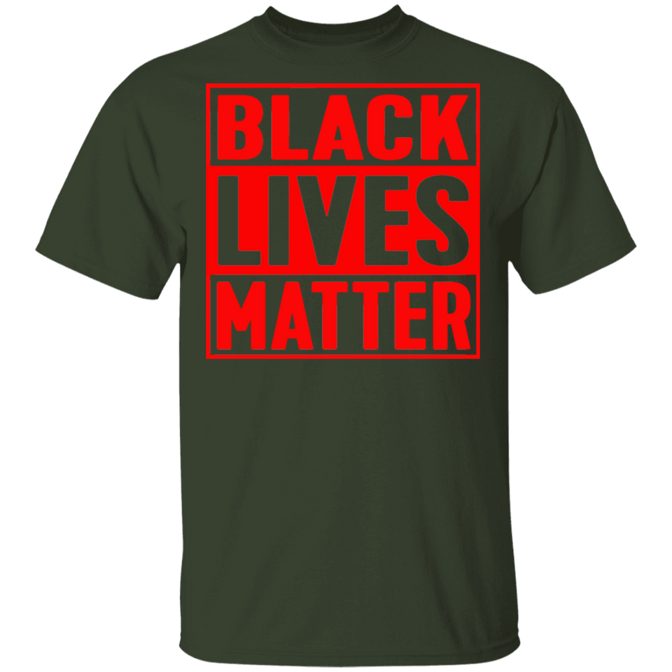 Black Lives Matter T-Shirt I Cant Breathe All Size (S-5XL) + Color  Red BLM - Mens