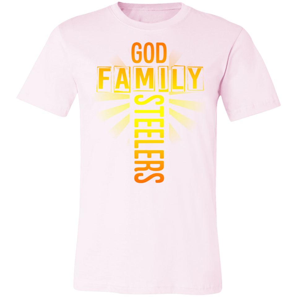 God Family Steelers T-Shirt Steelers Fan Unisex Jersey Short-Sleeve Tshirt