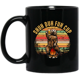 Shuh Duh Fuh Cup Bear Drinking Beer Camping Coffee Mug, Shuh Duh Fuh Cup Bear coffee mug, Shuh Duh Fuh Cup coffee mug, funny camping mug, Bear coffee 11oz