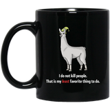 Llamas with hats coffee mug 11oz- Least favorite thing, Llamas with hats mug, Llama Mug funny Llama Funny Coffee Mug 11 oz. Black Mug