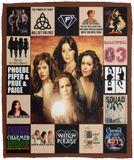 Charmed Blanket TV series Quilt Three Witch Sisters - Halliwell Fleece Blanket - VPM Cozy Plush Fleece Blanket - 50x60