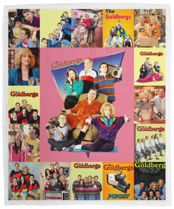 The Goldbergs Blanket, TV Series Quilt, The Goldbergs Fleece, Sherpa Blanket VPM Cozy Plush Fleece Blanket - 50x60