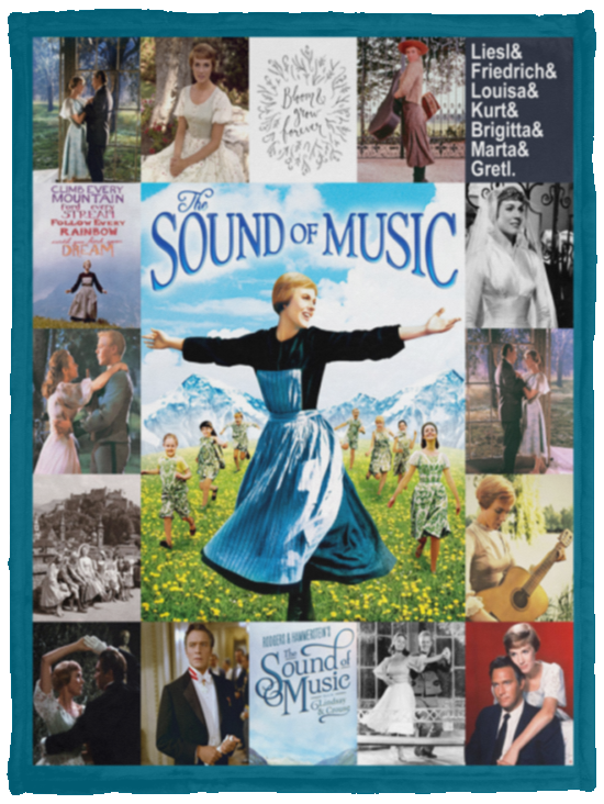 The Sound of Music Blanket, Broadway musicals Quilt, Fleece, Sherpa Blanket VPS Cozy Plush Fleece Blanket - 30x40
