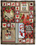 Merry Christmas Blanket, Xmas Quilt, Fleece, Sherpa, Throw Blanket Soft and Warm VPL Cozy Plush Fleece Blanket - 60x80