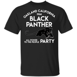 Jennifer Corrigan Mens Oakland California 1966 Black Panther Party Tshirt T-Shirt T Shirt