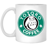 Totoro Coffee Mug 11oz White, Totoro Mug, Totoro Inspired Mug, Unique Mug, Birthday, Christmas, Valentine's Day