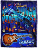 Electric Guitar Blanket Electric Guitar Quilt Fleece Sherpa Throw Blanket - VPL Cozy Plush Fleece Blanket - 60x80