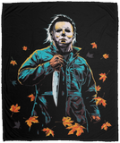 Halloween Michael Myers Ultra-Soft Warm Micro Fleece Throw Blanket Sherpa D17 - VPM Cozy Plush Fleece Blanket - 50x60