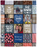 We love you Mom/Mae!! - VPL Cozy Plush Fleece Blanket - 60x80