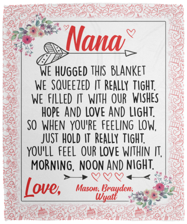 Mason, Brayden, Wyatt - VPM Cozy Plush Fleece Blanket - 50x60