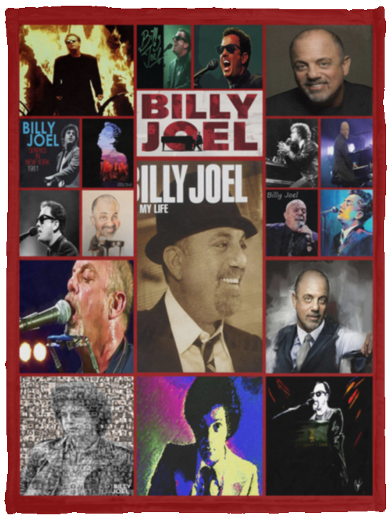 Billy Joel Blanket Billy Joel For Fans Fleece Sherpa Soft and Warm VPS Cozy Plush Fleece Blanket - 30x40