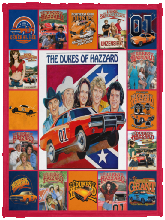 The Dukes Of Hazzard Blanket, The Dukes of Hazzard TV Series Fleece Blanket VPS Cozy Plush Fleece Blanket - 30x40