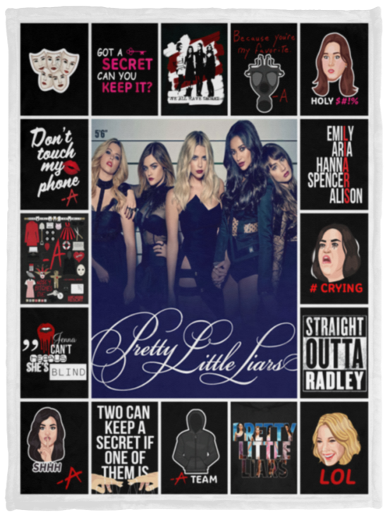 Pretty Little Liars For Fans Blanket Quilt Fleece Sherpa Throw Blanket VPS Cozy Plush Fleece Blanket - 30x40