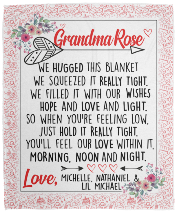 Michelle, Nathaniel & lil Michael VPM Cozy Plush Fleece Blanket - 50x60